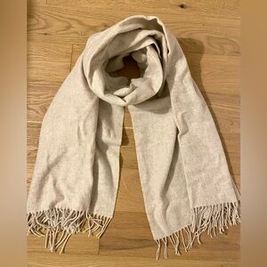 Wilfred Wool Scarf in Heather Birch
